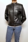 Women Lambskin Leather Moto Fashion Biker Jacket