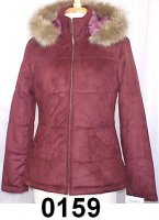 Women Bomber Jacket with Hood Faux Suede