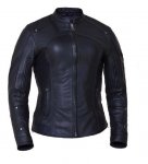 Women Leather Biker Jacket Zip Front