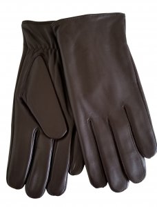 Men Sheepskin leather Gloves Brown Color
