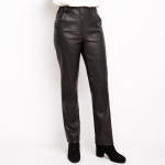 Women Leather Pants Soft Lambskin color Black