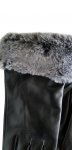 Women Sheepskin leather gloves with Fur cuffs