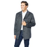 Men Car Coat Jacket Wool Light weight, Gray