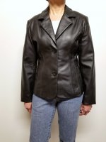 Women Leather Blazer Soft Lambskin Moto Jacket