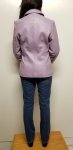 Women Lambskin Leather Fashion Jacket Color Lilac