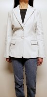 Women Soft Lambskin Leather Blazer Jacket