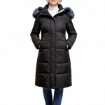 Women Puffer Jacket Coat with Hood Fur Trim