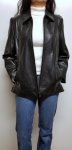Women Lambskin Leather Jacket Zip Front Color Black
