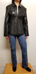 Women Lambskin Leather Moto Biker Jacket Color Black Women Leather ...
