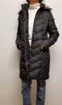 Women Puffer Coat Jacket with Hood Fur Trim