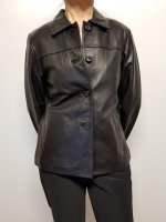 Women Lambskin Leather Jacket Color Black