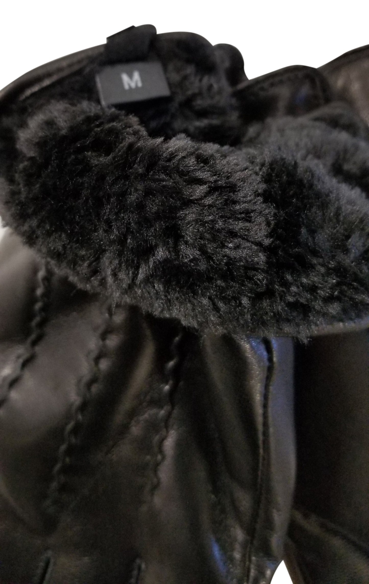 Men Soft Lambskin leather gloves with a three-stitch design